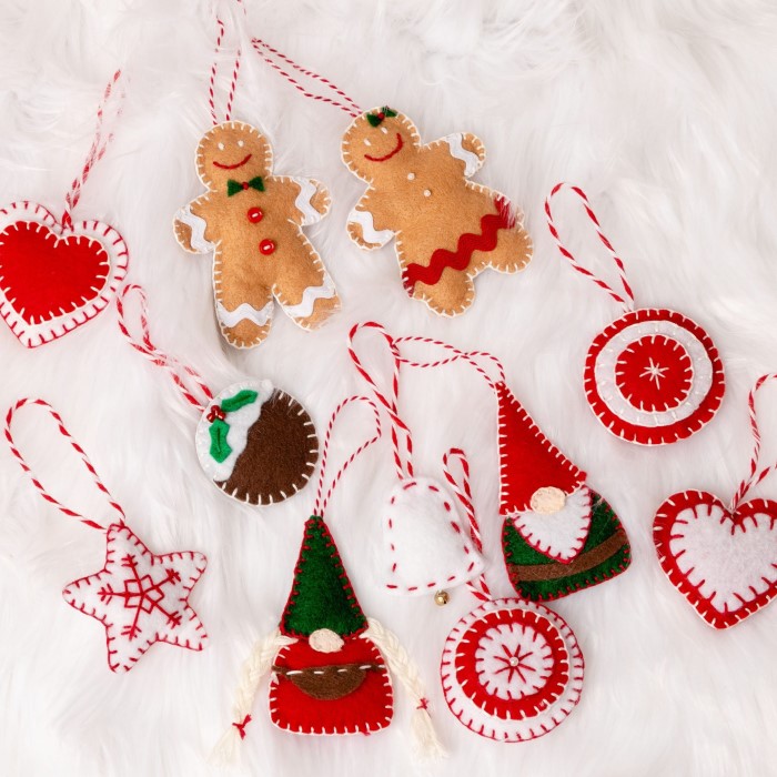 felt christmas ornaments diy