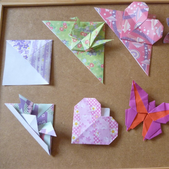 origami corner bookmark