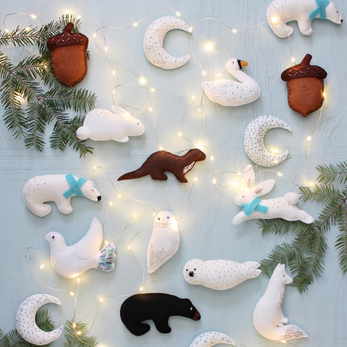 felt christmas ornaments diy
