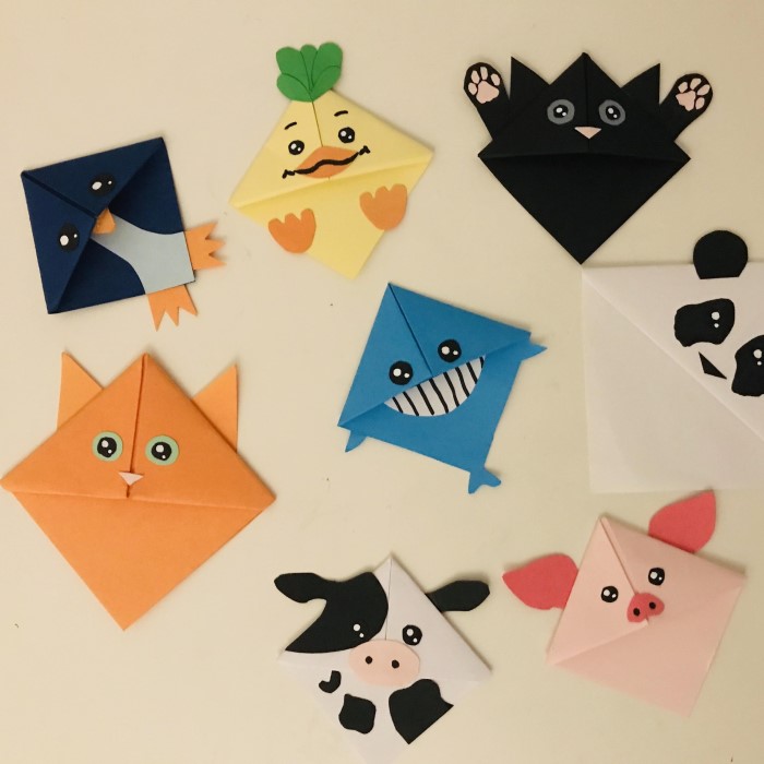 origami corner bookmark