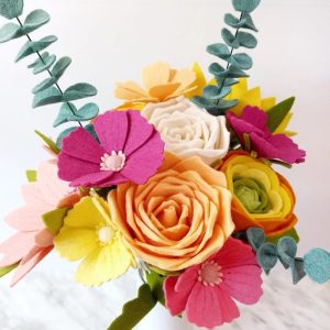 felt flowers diy