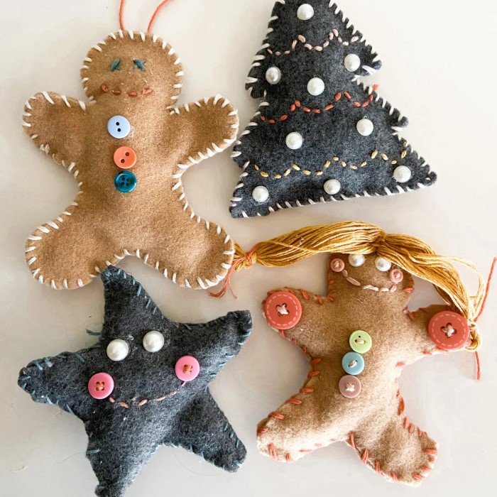 felt christmas ornaments diy