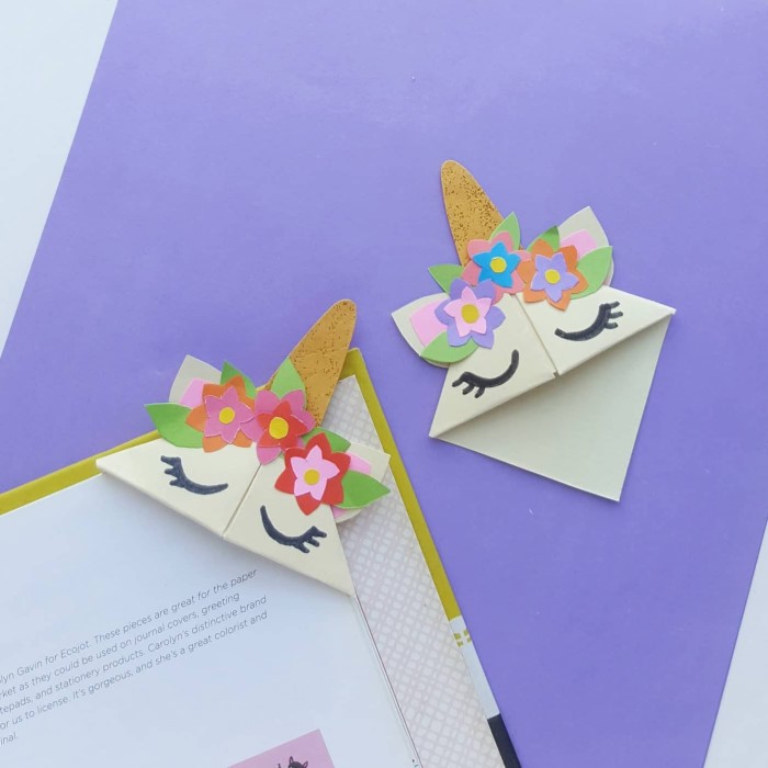 origami corner bookmark