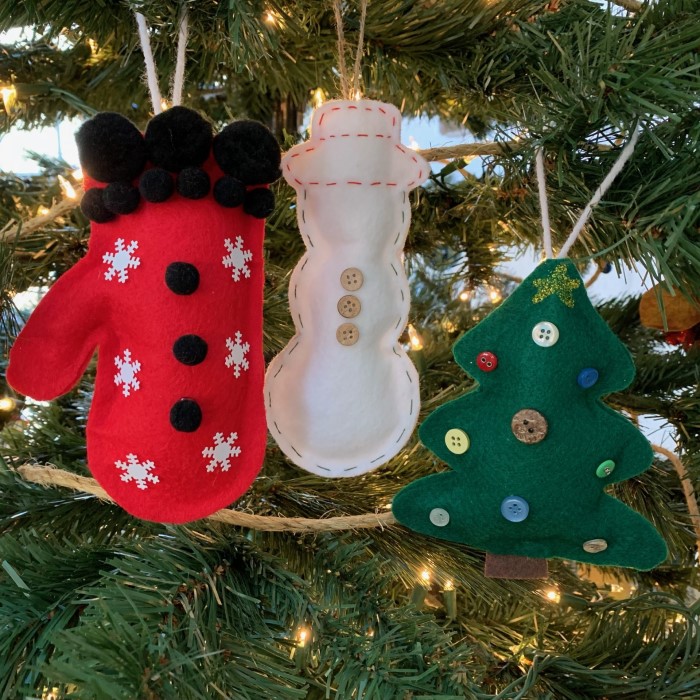 felt christmas ornaments diy