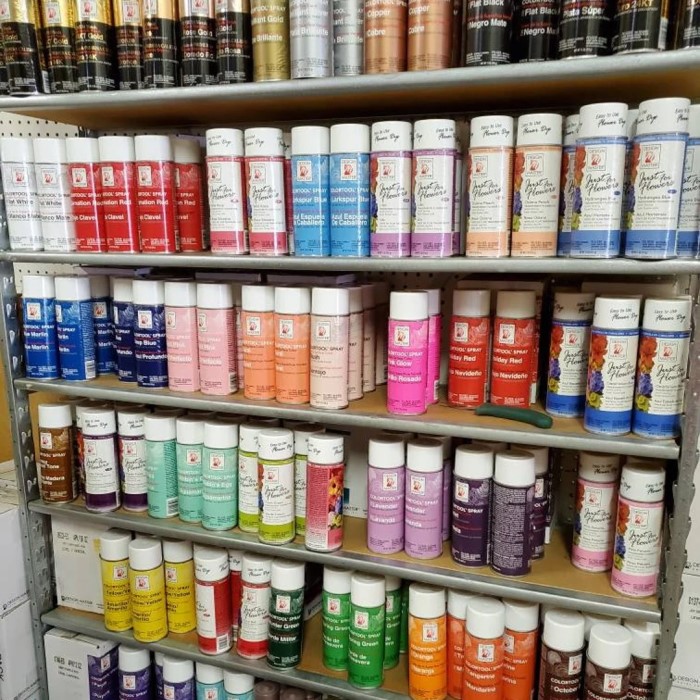 floral spray paint