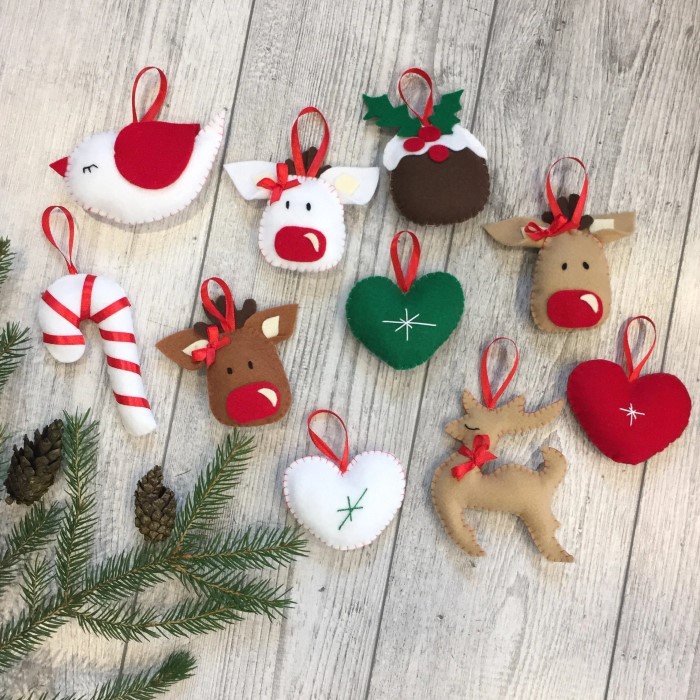 felt christmas ornaments diy