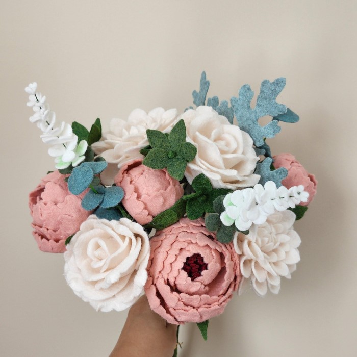 felt flowers diy