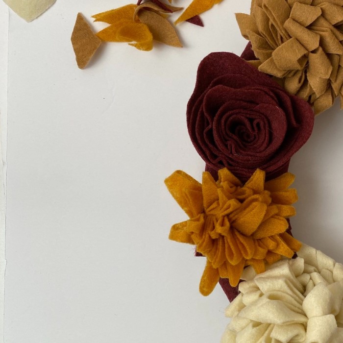 felt flowers diy