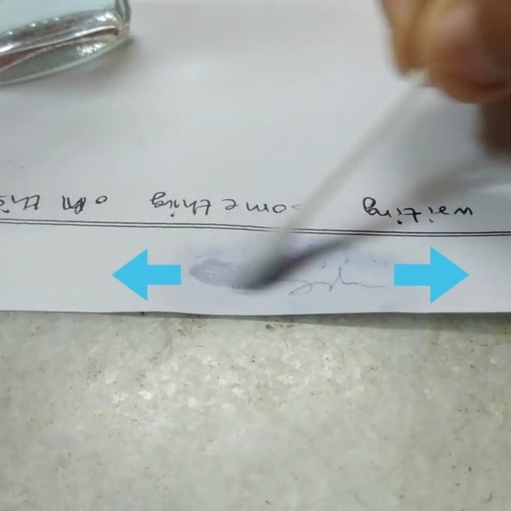 how to remove ink from paper