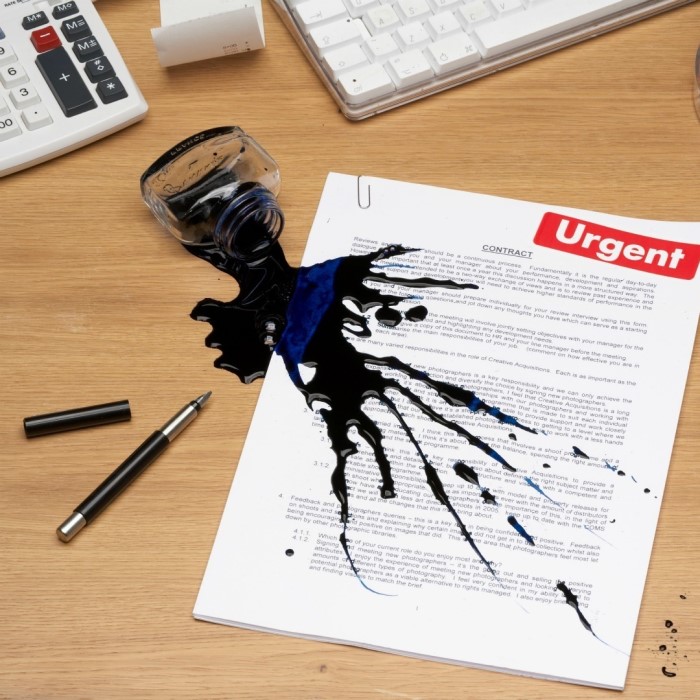 how to remove ink from paper