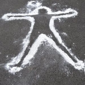 chalk outline