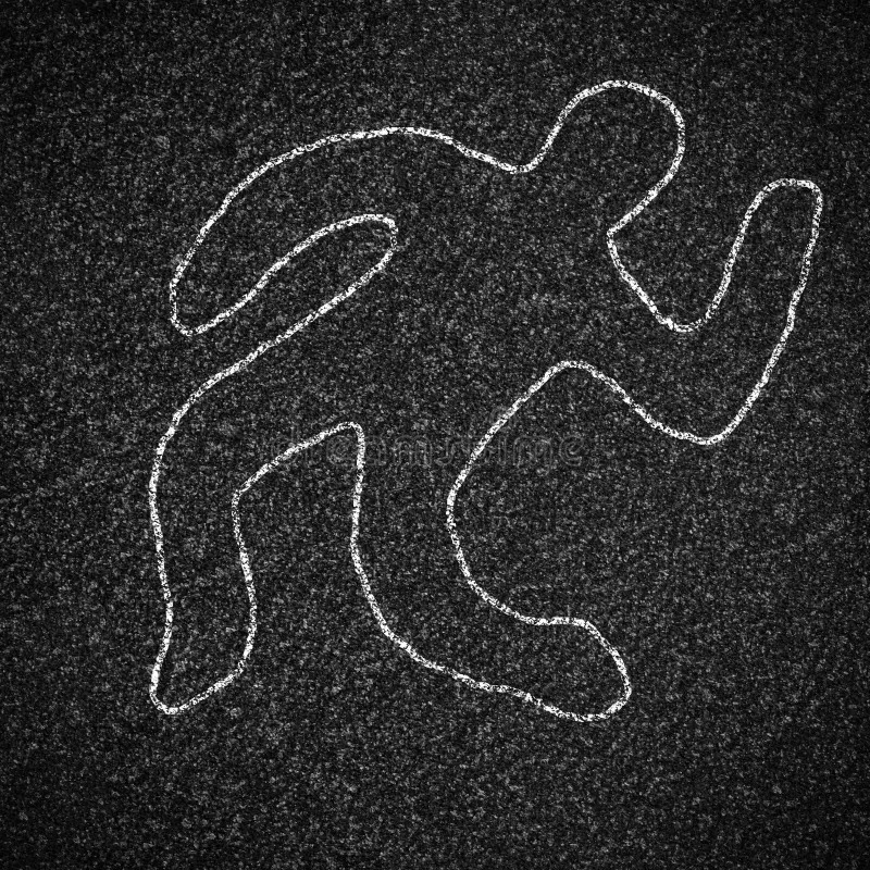 chalk outline