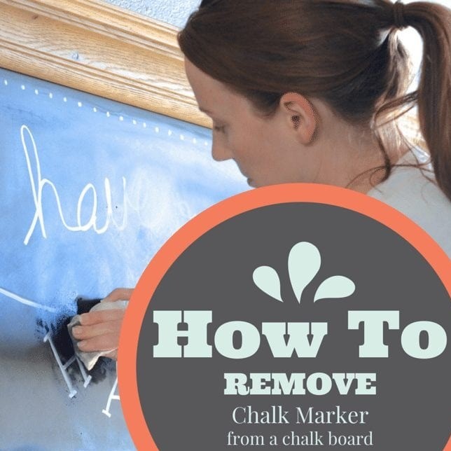 how to get chalk marker off chalkboard
