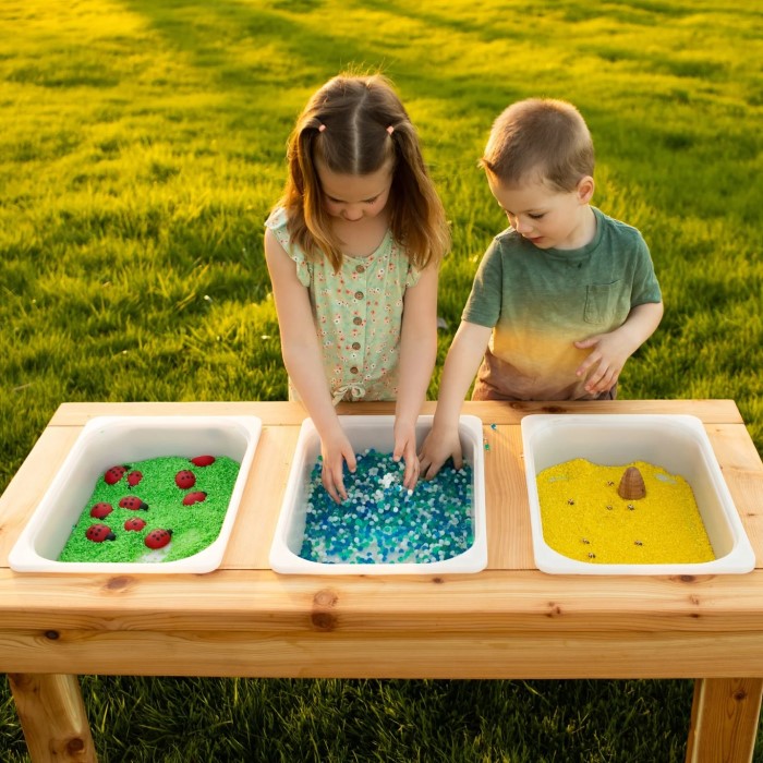 outdoor sensory table