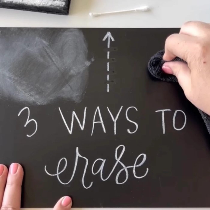 how to get chalk marker off chalkboard