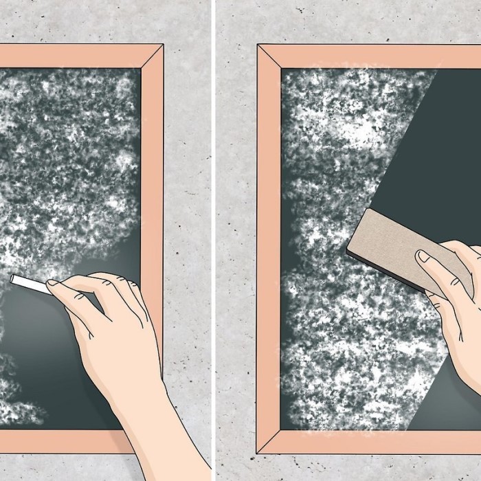 how to get chalk marker off chalkboard