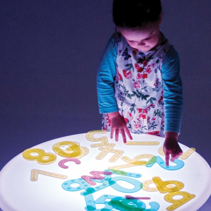 sensory light table