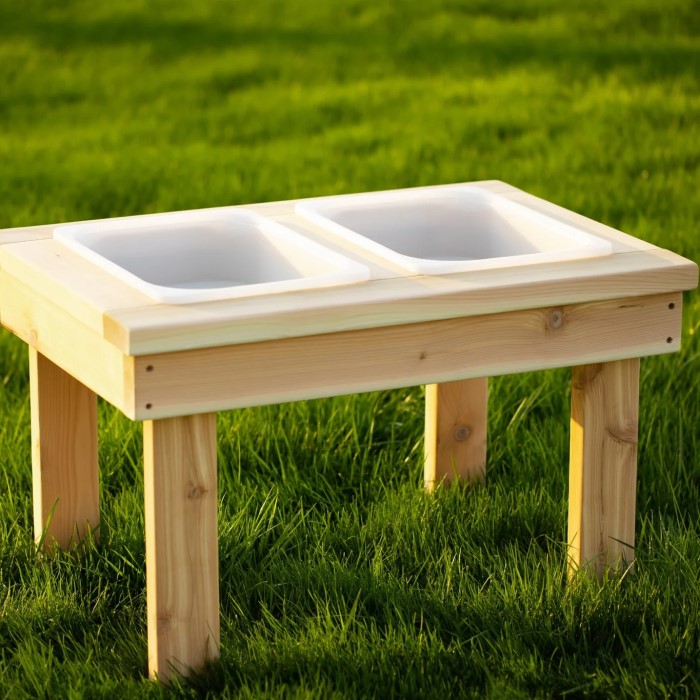 outdoor sensory table
