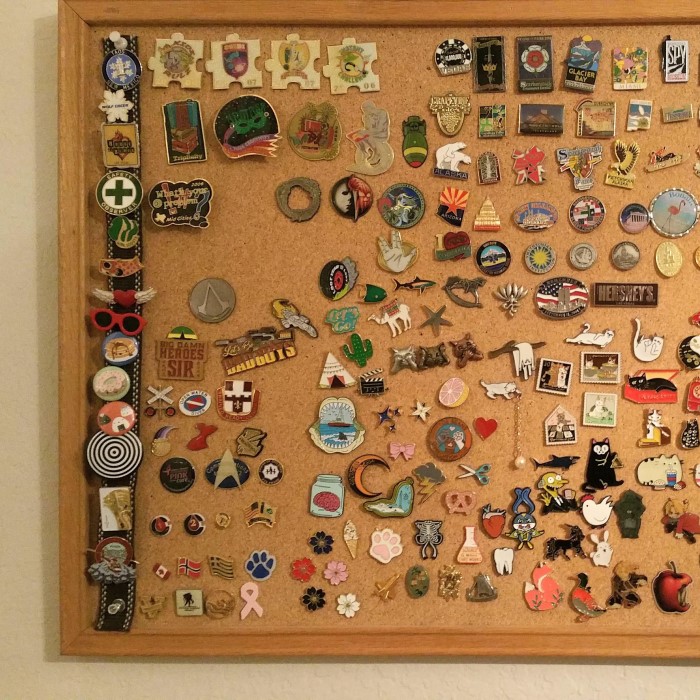 enamel pin display board