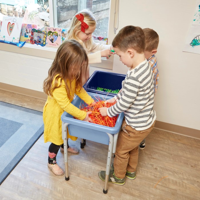 sensory bin table