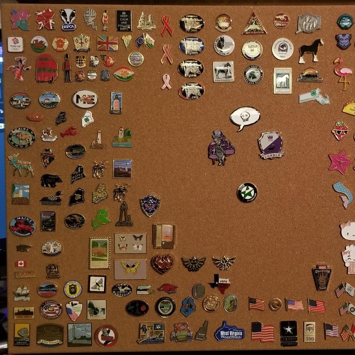 enamel pin display board
