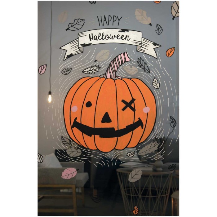 halloween chalk art