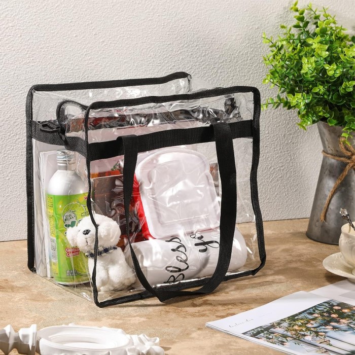 clear book bag