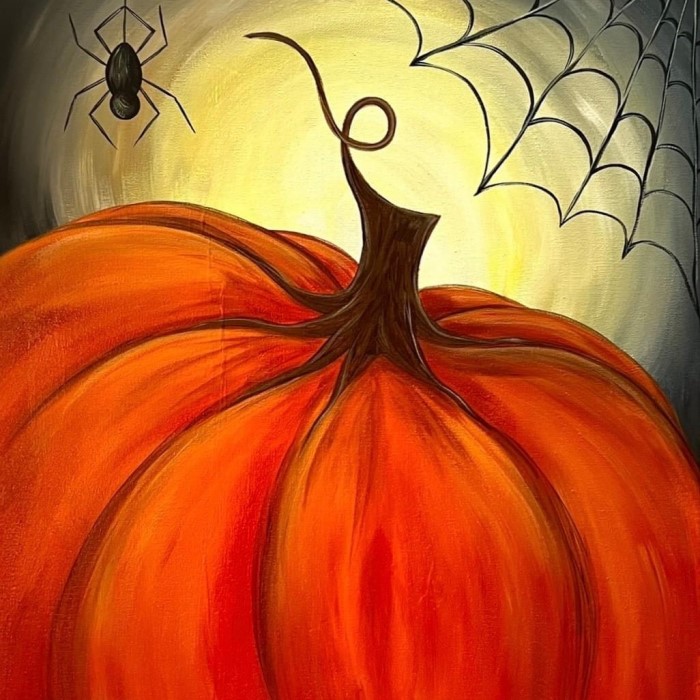 halloween paint and sip