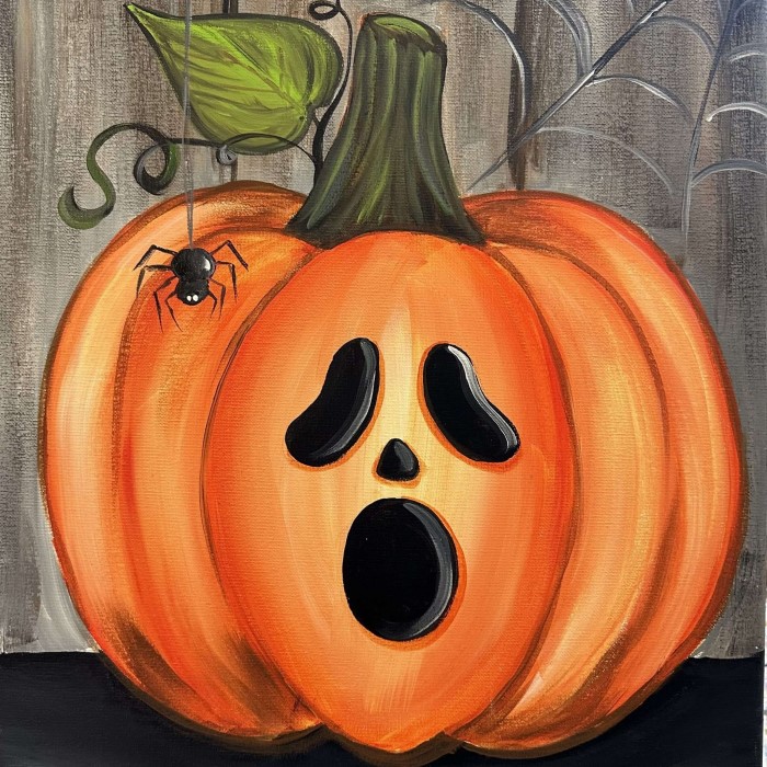 halloween paint and sip
