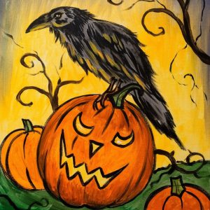 halloween paint and sip