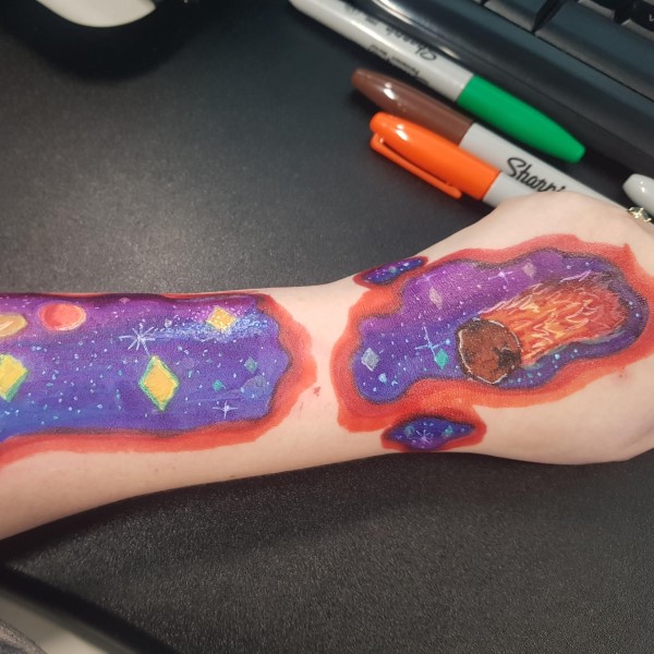 what happens if you draw on your skin with pen