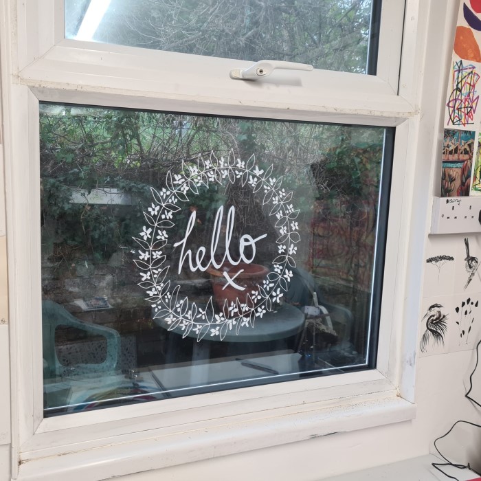 window chalk markers