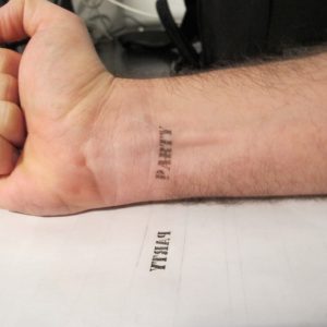 what happens if you draw on your skin with pen