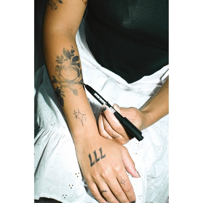 what happens if you draw on your skin with pen