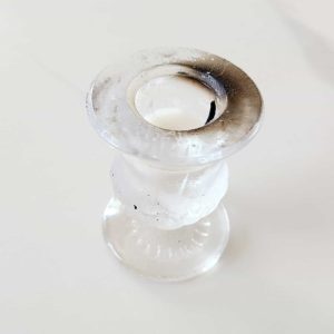 how to remove candle wax from glass