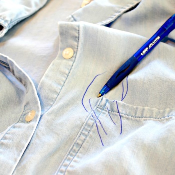 how to get pen out of jeans