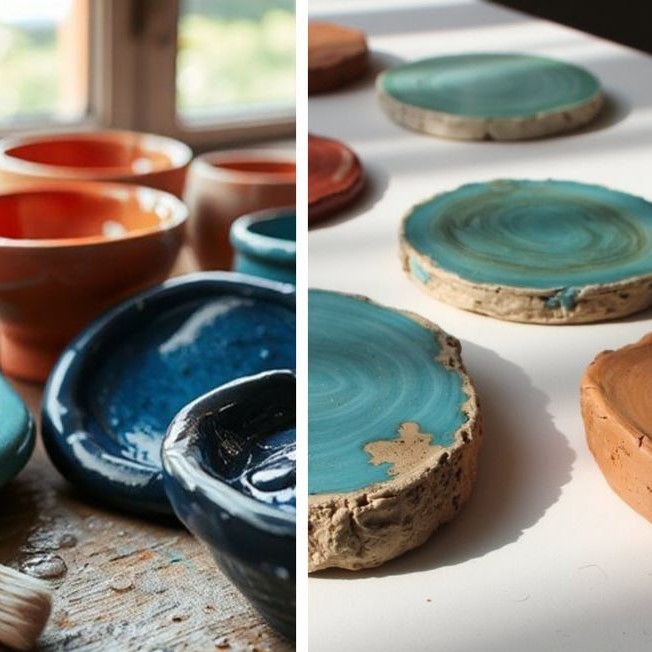 how to make air dry clay shiny