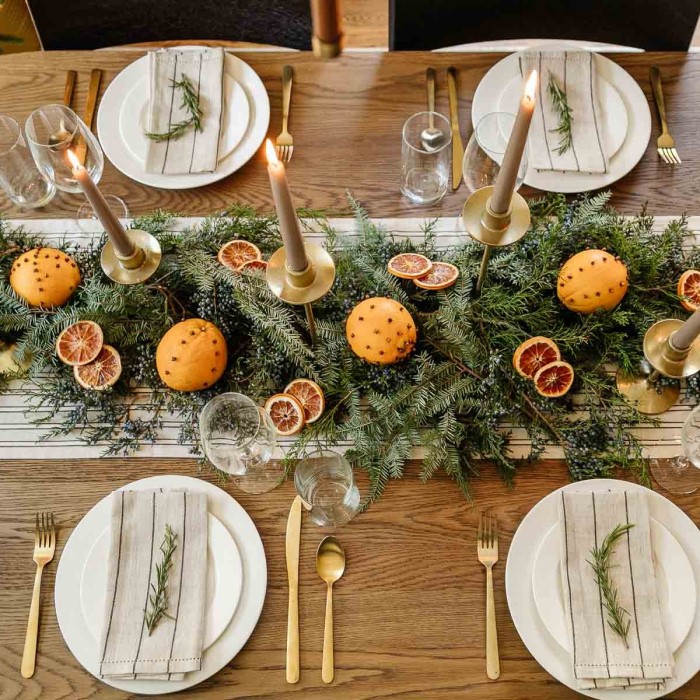 diy christmas table centerpieces