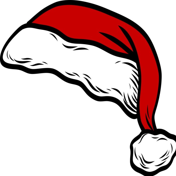 christmas hat drawing