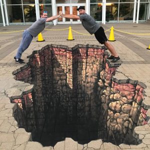 3d chalk art