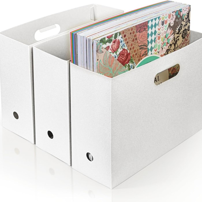 scrapbook paper organizer