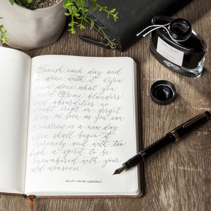 how to write with a fountain pen
