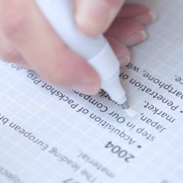 how to erase pen from paper