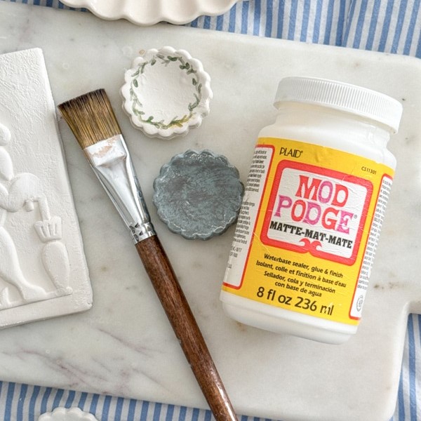 how to make air dry clay shiny