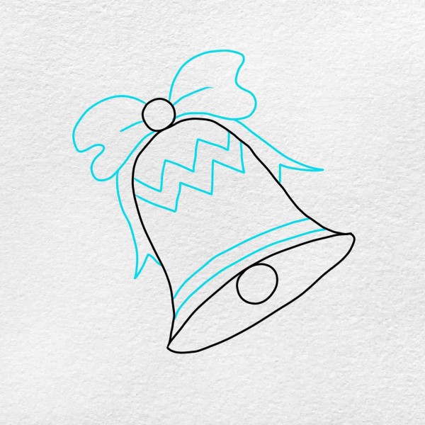 christmas bell drawing