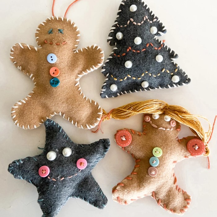 diy felt christmas ornaments