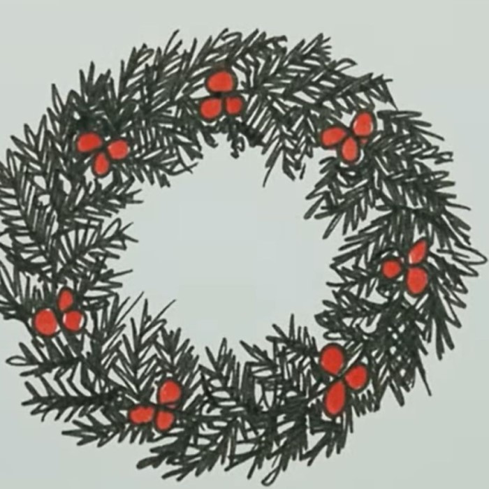 christmas reef drawing