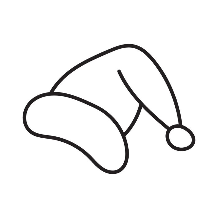 christmas hat drawing