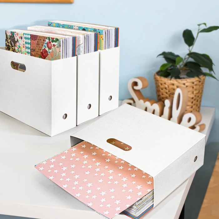scrapbook paper organizer
