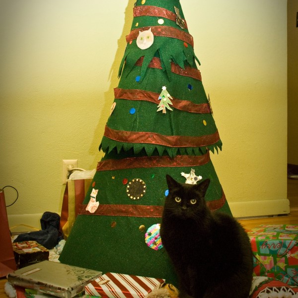 diy cat proof christmas tree